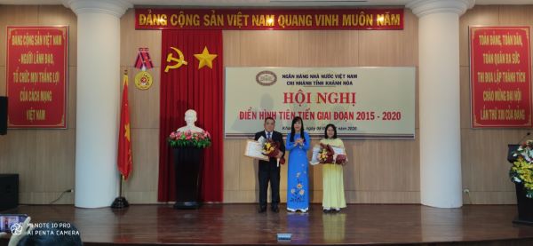 NHNN Chi nhánh tỉnh Khánh Hòa tổ chức  Hội nghị điển hình tiên tiến giai đoạn 2015 - 2020